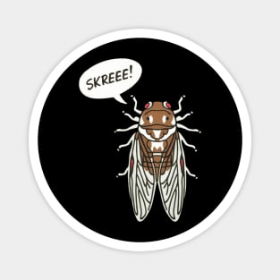 Entomology Cicada Brood Noise Skreeee Funny Cicada Fest 2024 Magnet